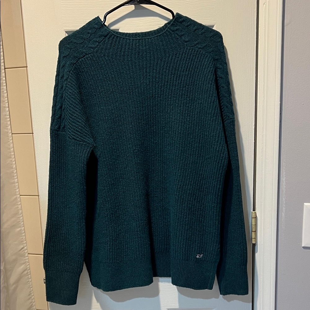 Vineyard Vines Deep Teal Crew Neck Sweater